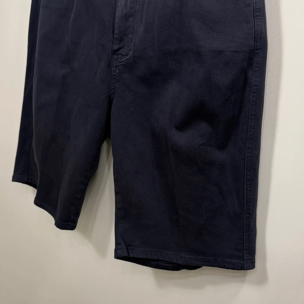 Judy Blue Garment Dyed Dark Blue long denim shorts size 2XL